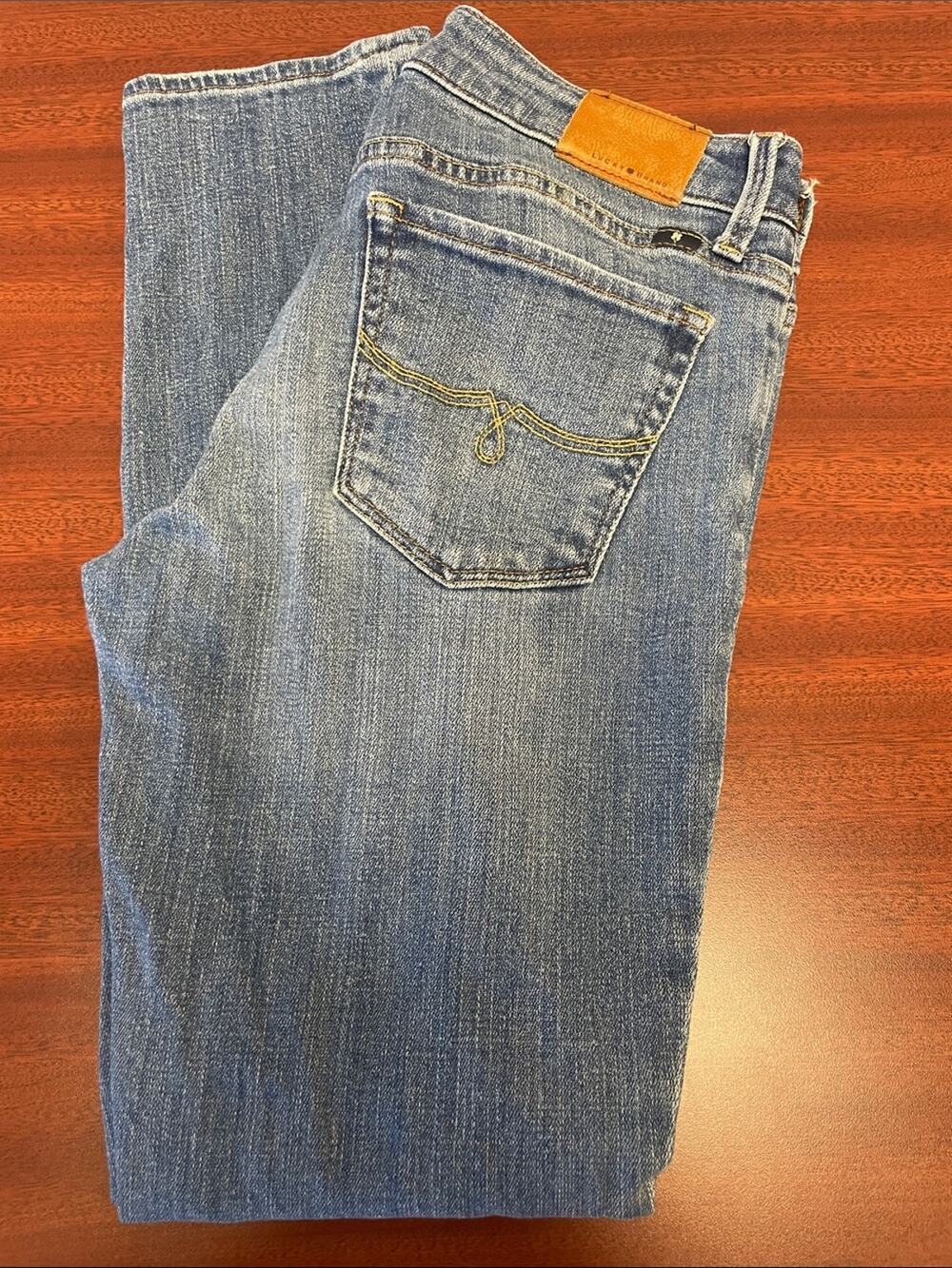 Lucky Brand- Slim Leg Jeans with Leather Waist Patch